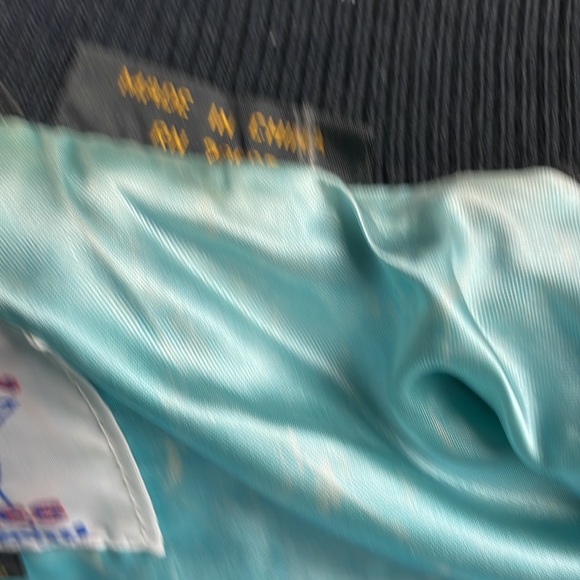 Vintage Black Suede Camel Bomber Jacket XL Advertising - Picture 7 of 9